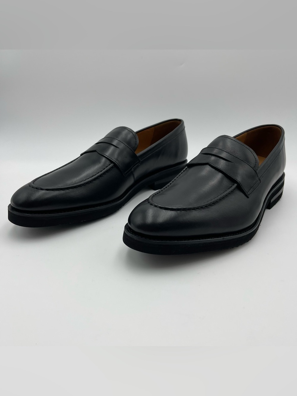 Allen Edmonds Men's Black Leather Damon Penny Loafer Shoes SZ 13D-$450